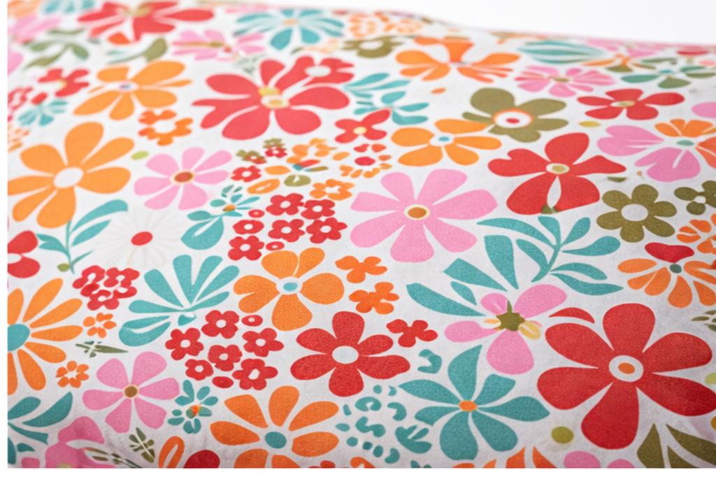 Coussin Liberté Fleuri Rose – Coussin décoratif coloré et élégant – Image 4