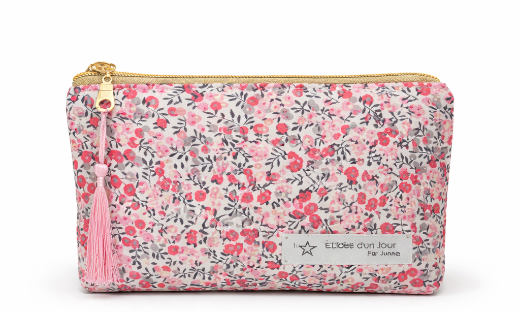 Pochette XS Rose floral vue de face