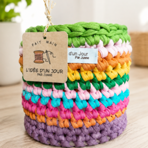 Panier de rangement crocheté "M"